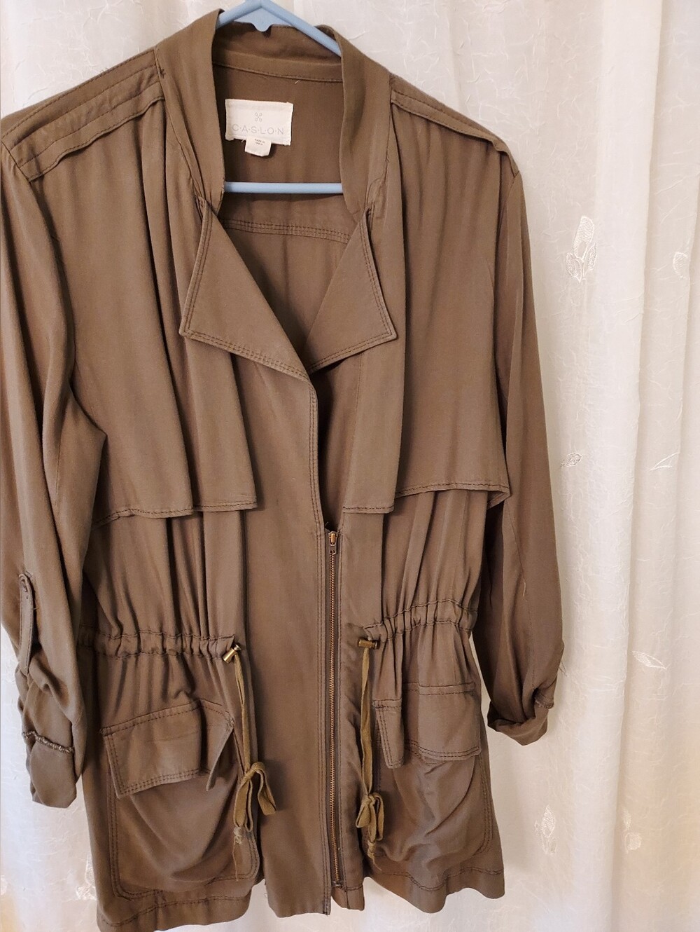 Caslon Utility Jacket in Olive Brown